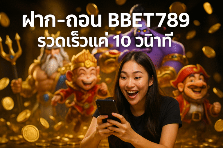 ฝาก‑ถอน BBET789 รวดเร็วแค่ 10 วินาที